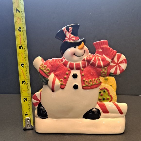 FITZ AND FLOYD CHRISTMAS NAPKIN HOLDER - Picture 7 of 8